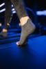 Toesox Grip Sock Charcoal Grey, Open Toe