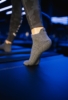 Toesox Grip Sock Charcoal Grey, Close Toe